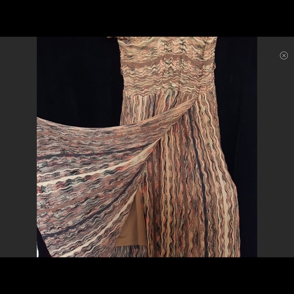 Laundry Shell Segal Zig Zag Knit Faux Wrap Dress - Picture 3 of 8